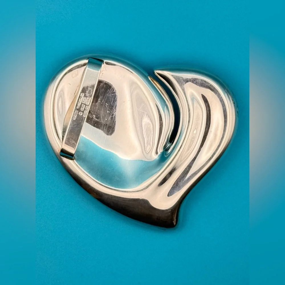 Tiffany & Co Elsa Peretti Silver Heart Belt Buckle Italy - Vintage! - Picture 9 of 16